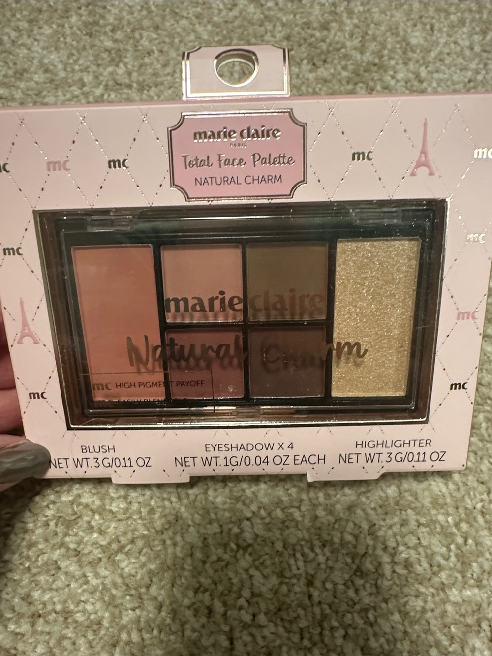 Natural Charm Eyeshadow & Face Palette - Pink & Gold